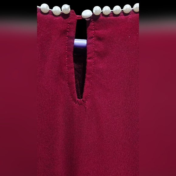 ROTITA Lace Stitching Chiffon Pearl 3/4 Sleeve Dress, Size 2X - Picture 3 of 8